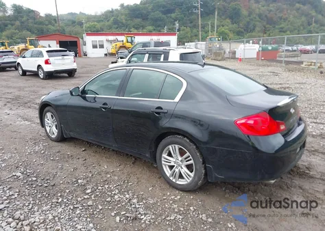 2011 Infiniti G25X z USA, uszkodzony, nr VIN JN1DV6AR1BM651722